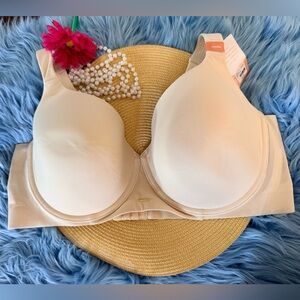 Cacique Lane Bryant NWT Nude Lined Balconette Bra 44DDD